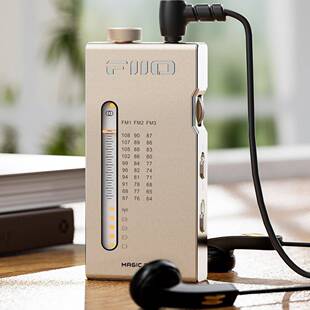 FiiO飞傲RR11便携式立体收音机双供电复古怀旧听广播铝合金随身听