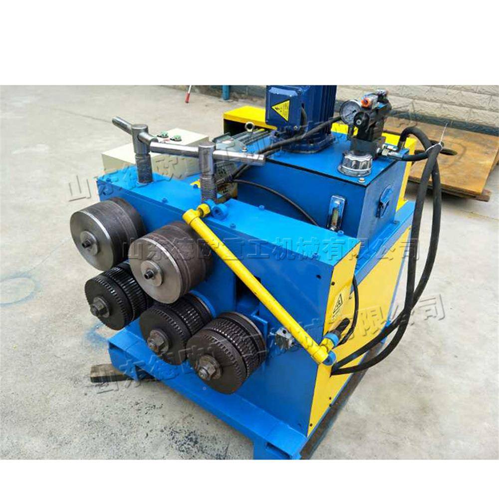 工业管材型材卷设盘圆机 槽钢角钢内备 立式金属型液材压卷圆机