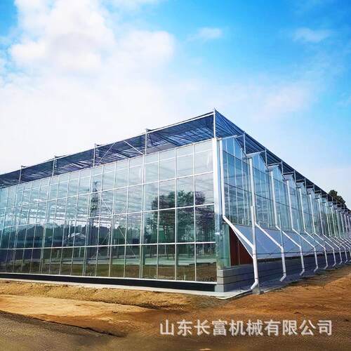 大棚钢构玻璃遮阳温室大棚棚温室花温HKO卉棚蔬菜镀锌阳光连栋体