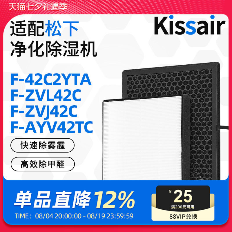 适配松下除湿机滤芯F-42C2YTA/ZVL42C/ZVJ42C/AYV42TC过滤网