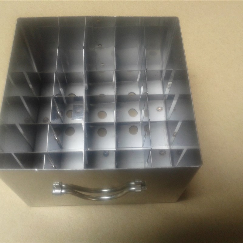 液氮罐不锈钢抽屉式提篮提桶吊架吊篮 5层25格125口径冻存用