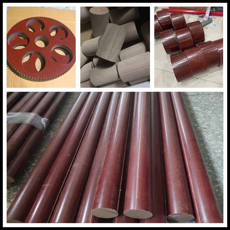 进口胶木板酚醛层压布板夹布绝缘胶木电木圆棒来图加工耐高温板棒