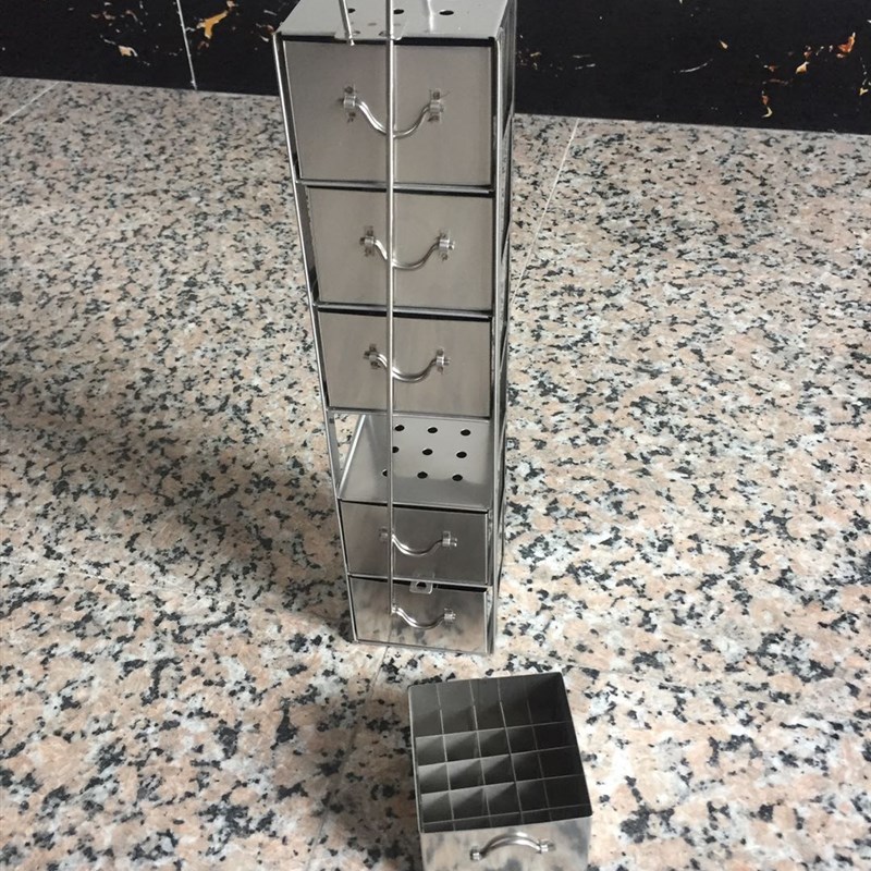 东亚亚西金凤新亚液氮罐方形提篮YDS-125 通用不锈钢抽屉式冻存架