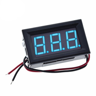 两线DC5V-120V直流数显电压表数字电压表头 电动车表头防反接0.56