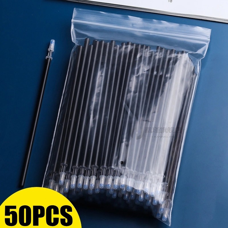 现货50 Pcs/lot 0.5mm Gel Pe Erasable Pe Refi Rod Set High Ca