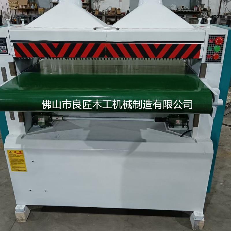 良匠重型压刨机MB106输送带自动走料螺旋刀单面木工压刨刨塑胶板