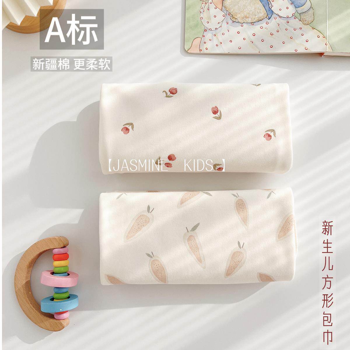 娃丽比纯棉新生婴儿春夏秋冬包巾抱毯襁褓巾全棉透气柔软包单产房