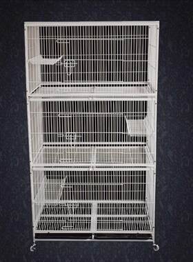 包邮宠物加密繁殖超大号三层猫笼子小型犬狗笼子猫别墅猫窝狗窝