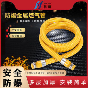 家用铠装煤气燃气管 天然气管道液化气灶具连接金属防爆软管