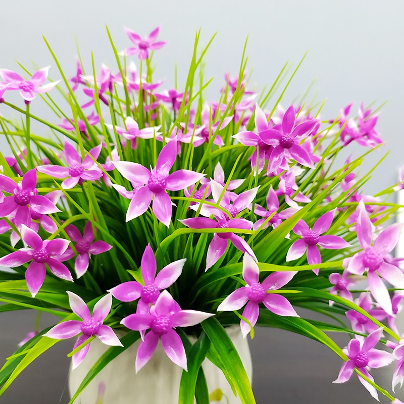 速发假花塑料花干花花客餐厅桌摆件花束装饰品绿物植植小盆栽摆设