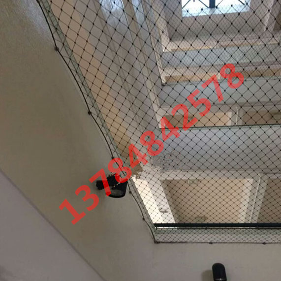 现货速发6卡扣不锈钢绳网钢丝防坠网04防高空抛物拦截网天井安全