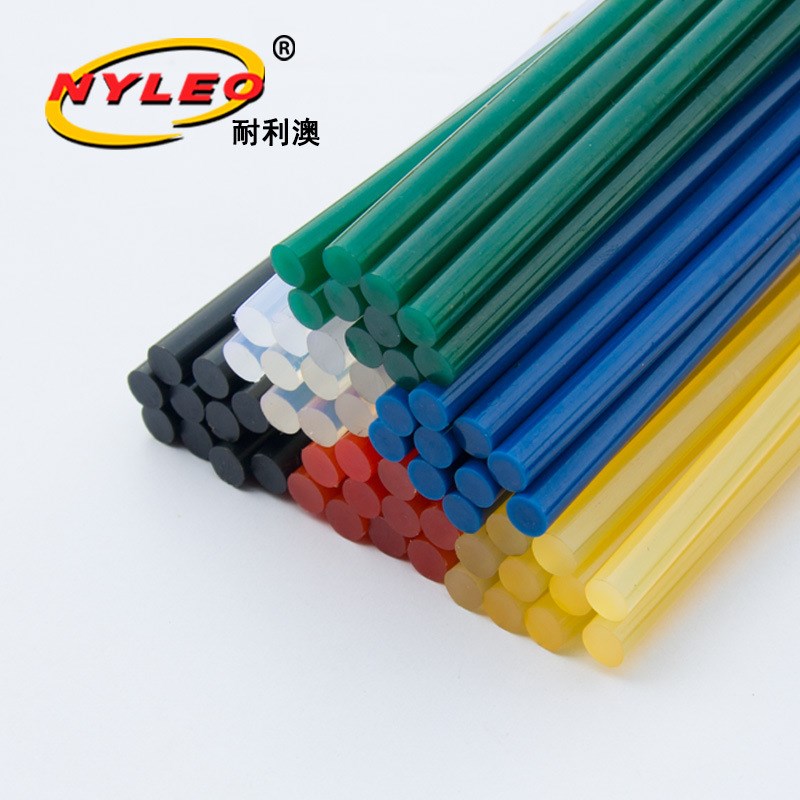 速发热熔小棒7mm胶条硅胶透璃黏合彩色玻明高粘胶枪专用胶胶棒