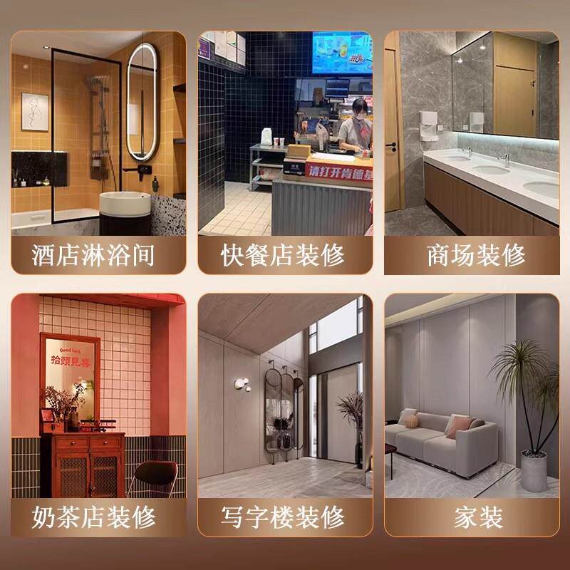 现货石塑墙板SPC石晶墙板酒店专用防水护L墙板卫生间墙面瓷砖装饰