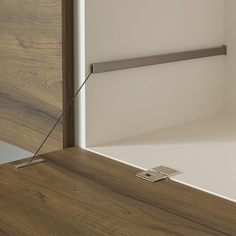 速发一线铝橱柜吊柜下翻门尼龙式绳牵框门隐藏吊缓冲下翻气撑