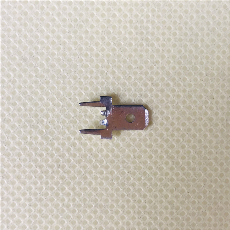 现货速发4.8插片端子防倒焊片 P线路板焊接式插片端子 4.6两脚公