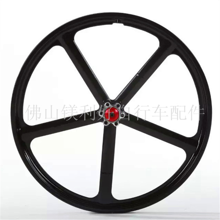 速发2015新款上市20寸5刀一合金镁体轮组 单单车儿童式车一体轮毂