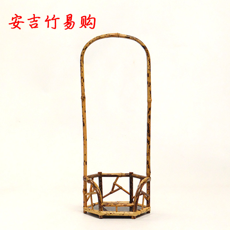 速发梅紫竹凉茶炉台茶炉架茶棚插花台紫竹博古提架茶道装饰配件