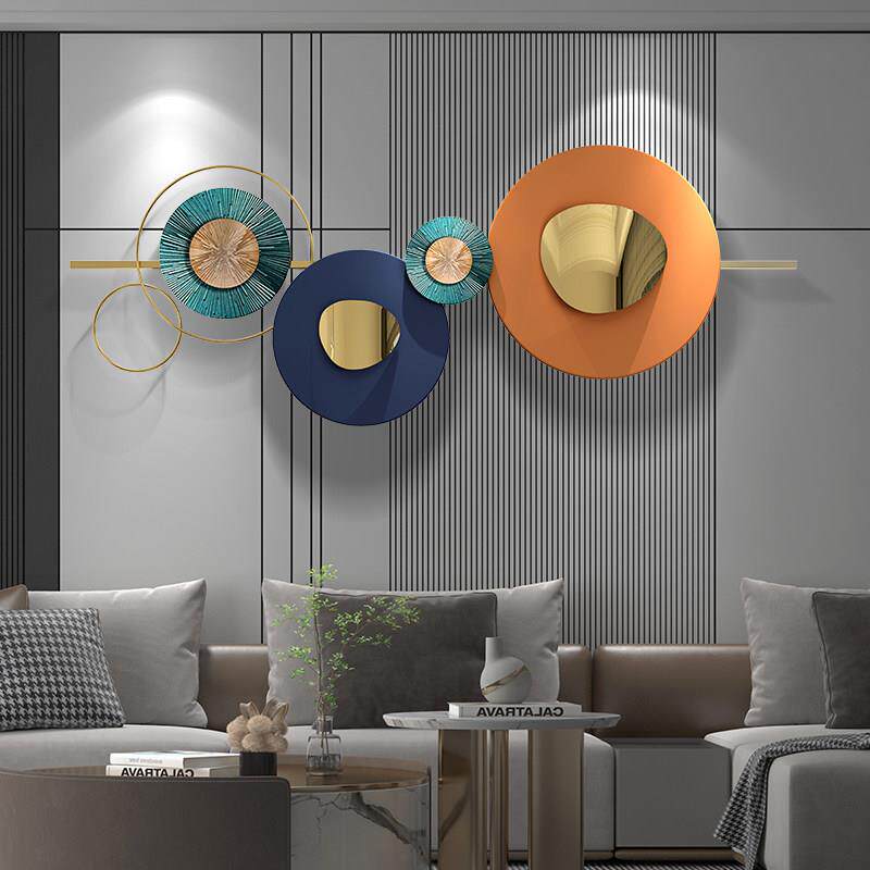 客厅沙发电视背景墙装饰墙上面墙壁挂饰铁艺创意床头轻奢挂件壁饰