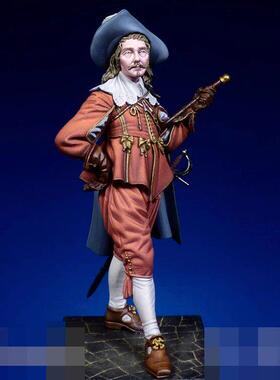 1/24树脂人物模型包邮历史人物题材中尉GK白模手办R195