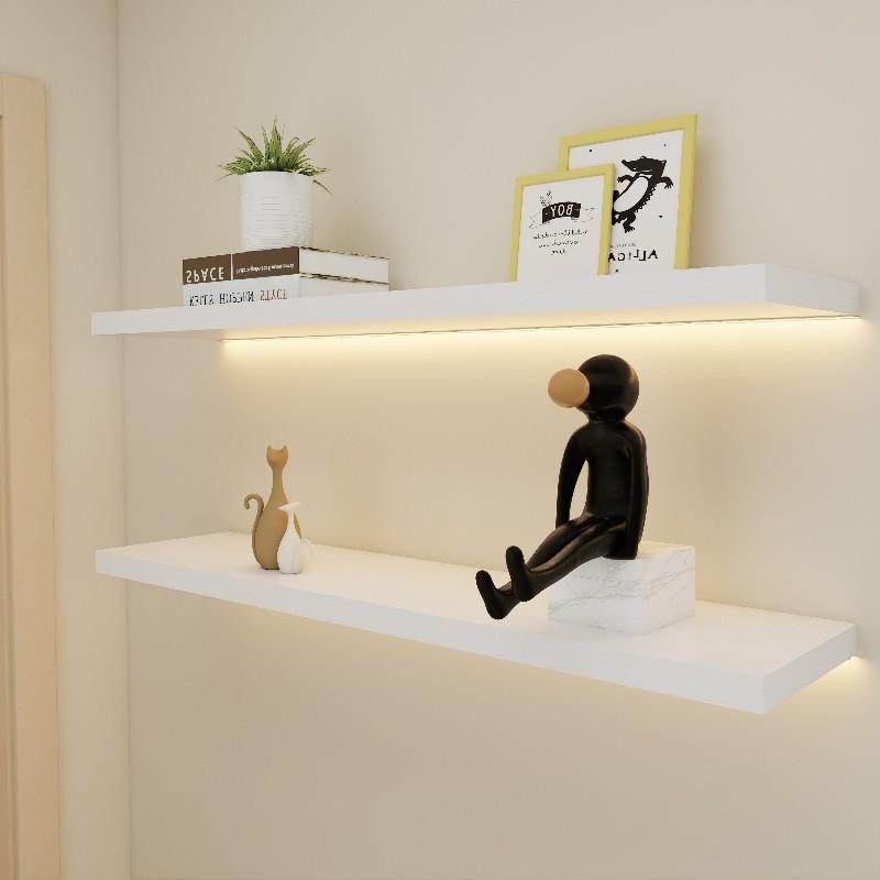 广埃一字板隔板灯光置物架发光层板装饰架壁挂书架带灯墙壁隔板,住宅家具,书架,淘宝优惠券,粉丝福利购,淘宝优惠卷