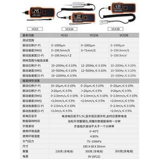 BC发动机震动测试仪VC6振5BVLUG66B数字振 胜利测仪VC63A 动测试
