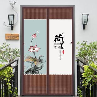 厨房防蚊蝇虫门帘隔断帘店铺商用定制遮挡半帘布餐饮饭店后厨挂帘
