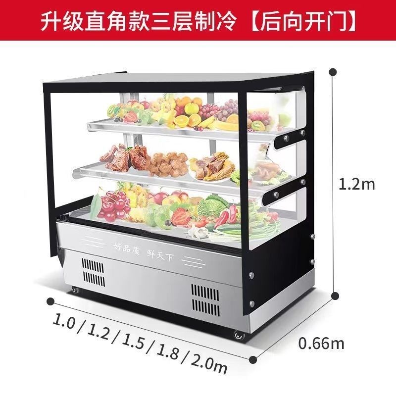 速发凉菜展示柜冷藏保鲜柜商用点菜柜烧烤熟食小型冷菜卤菜鸭脖炸