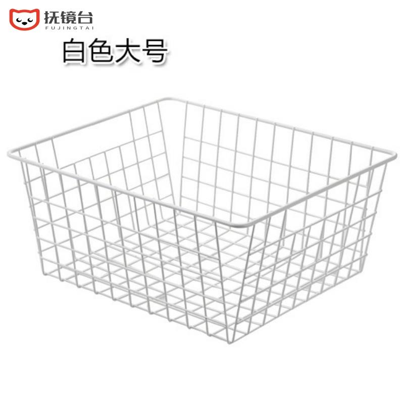 速发具纳筐风创意食零蓝客厅玩收篮子衣柜衣物整理铁艺桌面