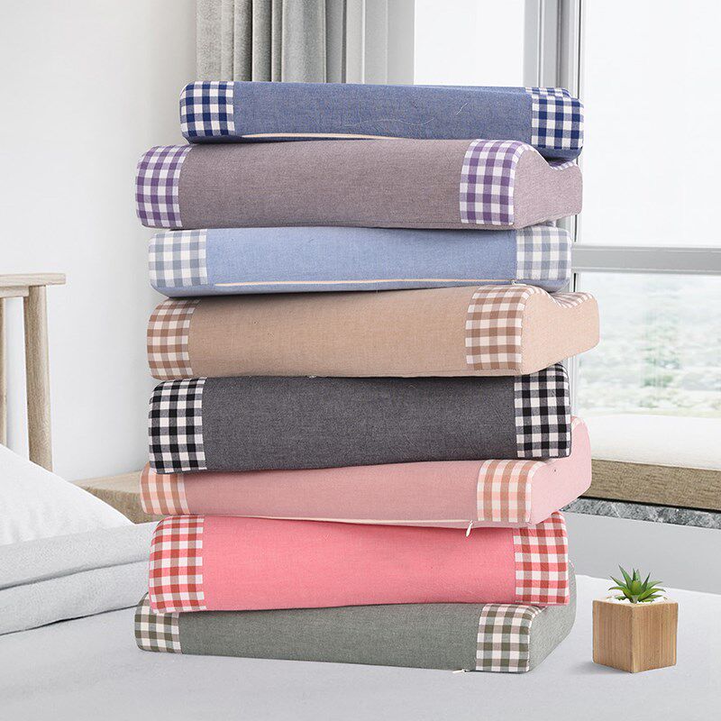 速发纯棉乳胶枕头套一对装大全60X40儿忆50X0四季通用记童枕人棉