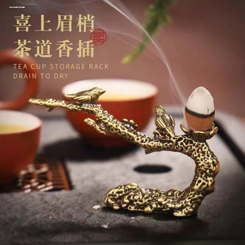 速发黄纸笔山笔搁笔托笔架山挂意国画毛笔架笔创镇铜镇尺铜小摆件