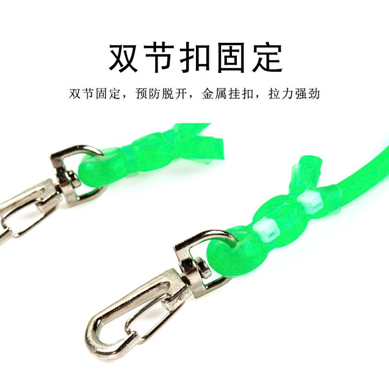 速发加粗筋钓鱼绳子实芯失手绳高弹力伸缩放杆溜鱼绳子护竿绳
