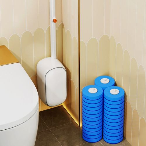 速发一次性马桶刷替换头家用无生角厕所刷子壁挂卫死间清洁神器