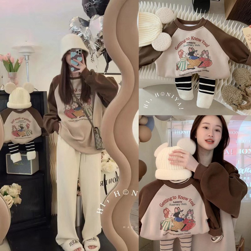 速发韩版亲卫装秋款子衣母装秋尚长袖打底衫时冬加厚婴儿包屁衣