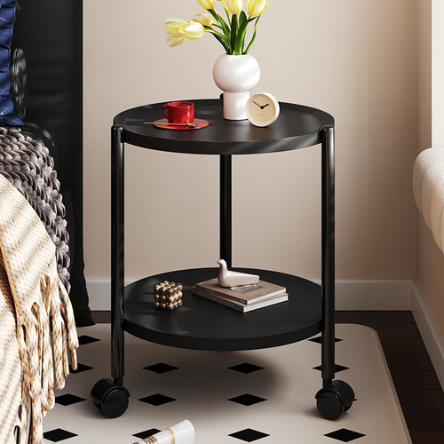 速发边几移动茶桌茶几约简小桌床迷你推车小方桌沙发边桌电脑桌子
