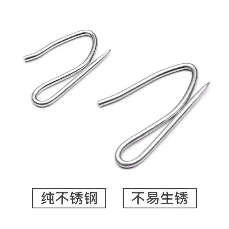 速发包邮窗帘挂钩韩式褶皱窗帘钩不锈钢S钩子大尖钩窗帘配件