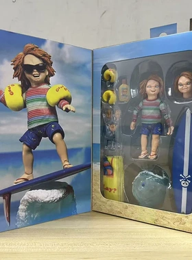 NECA鬼娃回魂 官网限定冲浪Chucky cult恰吉豪华版人偶手办模型