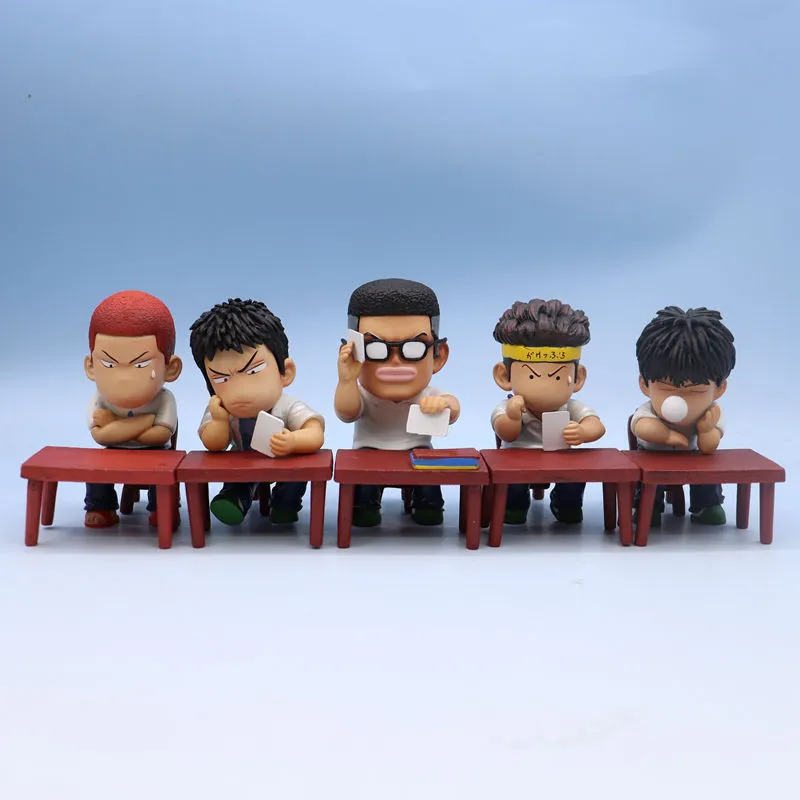 Q版5款补考军团 灌篮高手 桌面盒装手办公仔 景品摆件跨境