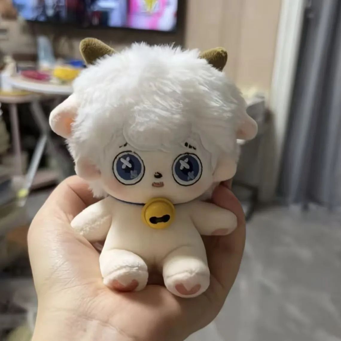 喜羊羊与灰太狼属性喜羊羊10cm棉花娃娃可爱公仔玩偶动漫送朋友