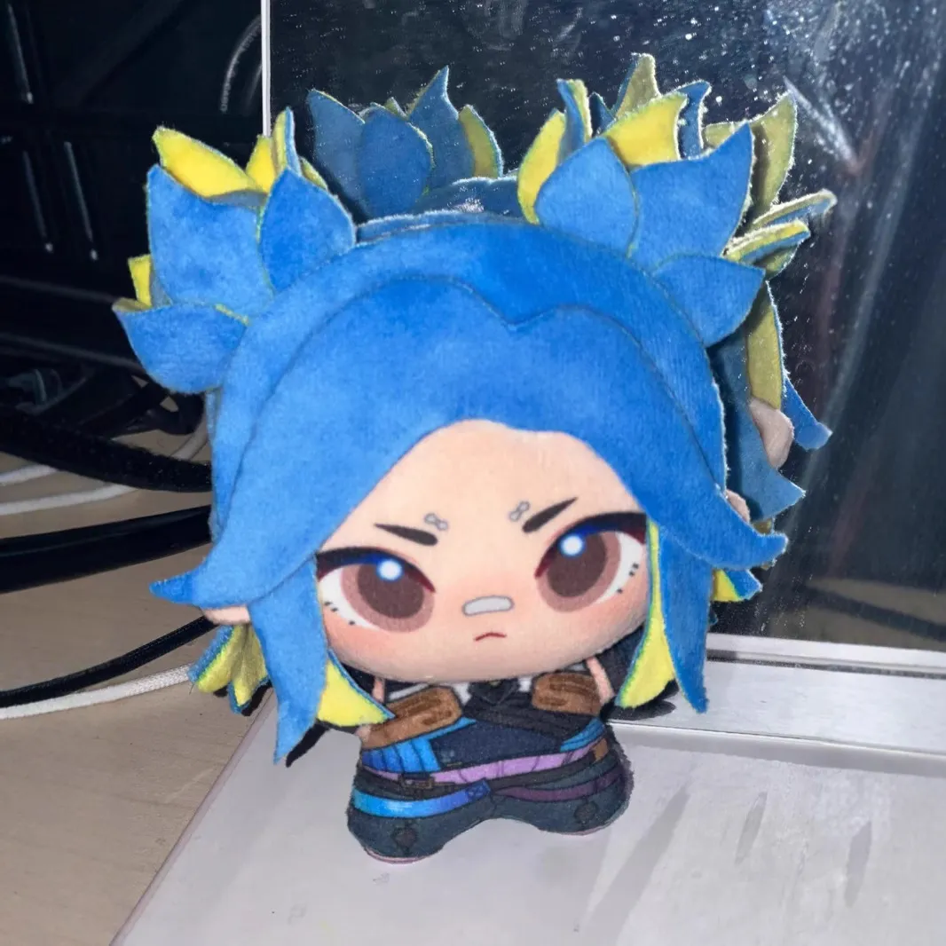 10cm努努体无畏契约周边玩偶可爱霓虹捷风棉花娃娃暮蝶印花小挂件