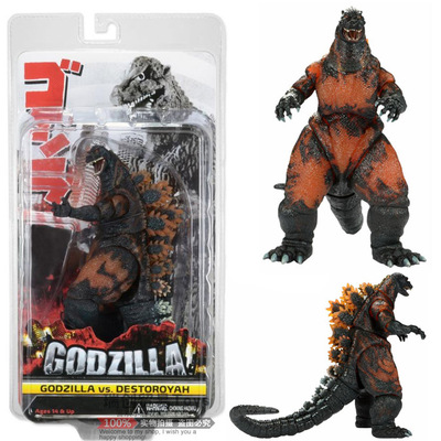 NECA燃烧红莲哥斯拉Godzilla1995年版怪兽玩偶手办模型玩具卡装
