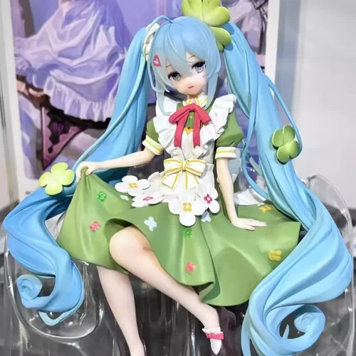 初妹手办四叶草花仙子初音美模型摆件机箱装饰潮玩动漫