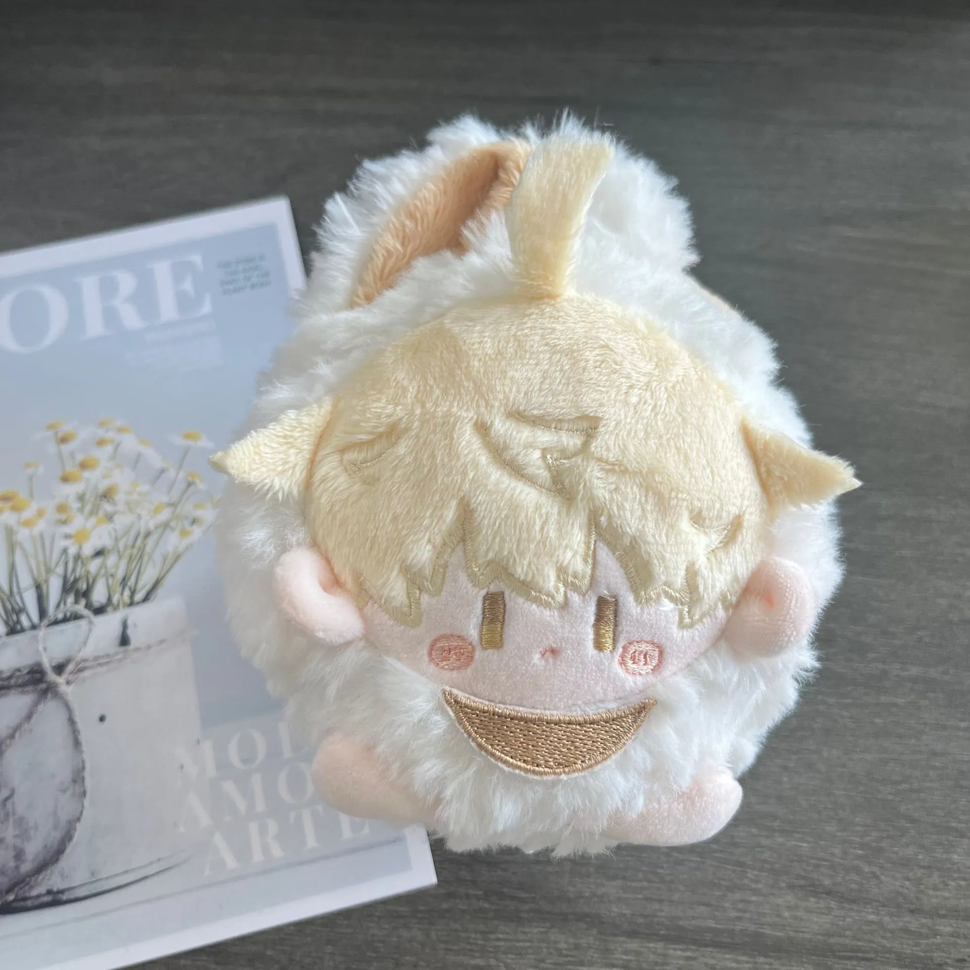 正版原创原神旅行者空15cm团子棉花娃娃二次元动漫游戏毛绒挂件