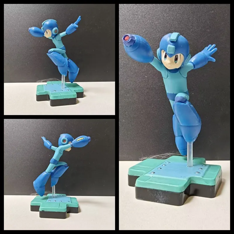 Rockman 元祖洛克人 打手炮 战斗场景 机箱桌面摆件模型公仔手办