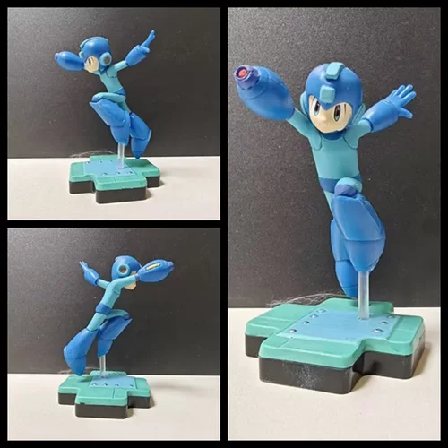 Rockman 元祖洛克人 打手炮 战斗场景 机箱桌面摆件模型公仔手办