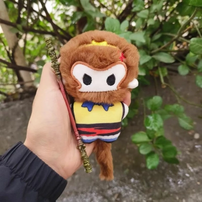 黑神话悟空玩偶齐天大圣海星体挂件可爱小猴子棉花娃娃高颜值挂饰