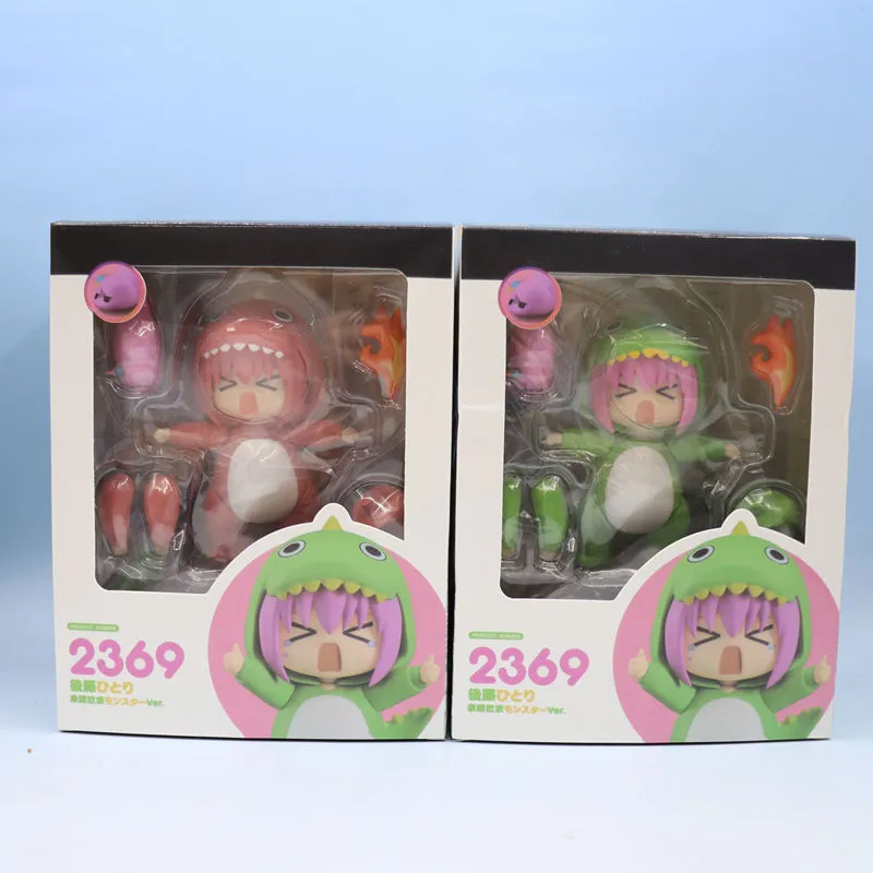 孤独摇滚后藤独 Q版粘土人2369# 恐龙波奇酱可动换脸手办模型摆件