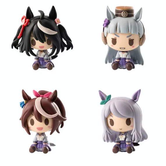 赛马娘Q版坐地二次元手办摆件 白目麦昆东海皇帝黄金船动漫手办模