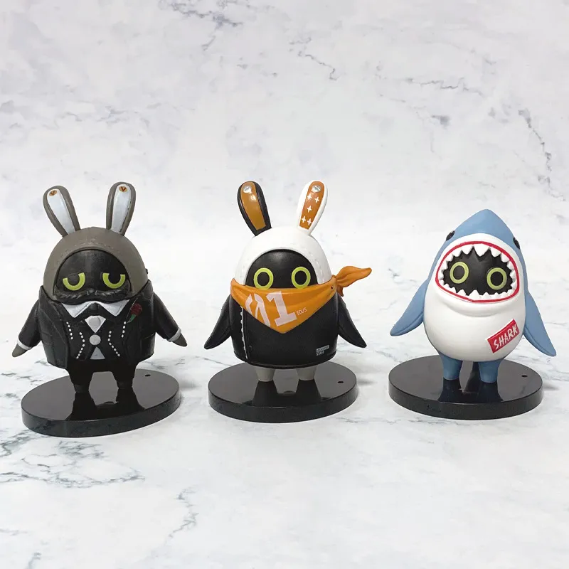 爆款ZZZ冰火绝区零周边伊埃斯PVC公仔邦布GK鲨鱼布手办桌面摆件