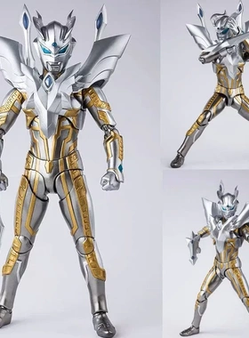 SHF闪耀赛罗奥特曼手办黄金形态可动关节模型玩具男孩礼物人偶