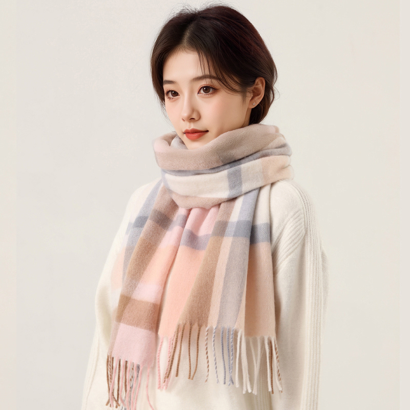礼盒装围巾100%纯羊毛女冬季保暖
